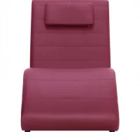 Diván con almohada de cuero sintético color vino t