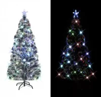 Árbol de Navidad artificial con soporte/LED 180 cm