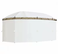Cenador blanco crema 530x350x265 cm