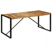 Mesa de comedor 180x90x75 cm madera maciza de mang