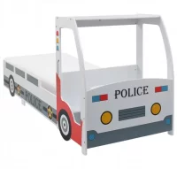 Cama infantil coche de policía colchón viscoelásti