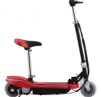 Patinete eléctrico con asiento y LED 120 W rojo