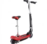 Patinete eléctrico con asiento y LED 120 W rojo