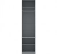 Armario de aglomerado gris 50x50x200 cm