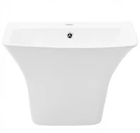 Lavabo de pared de cerámica blanco 530x440x370 mm