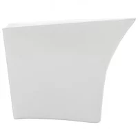 Lavabo de pared de cerámica blanco 530x440x370 mm