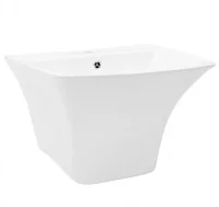 Lavabo de pared de cerámica blanco 530x440x370 mm