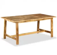 Mesa de salón comedor de madera maciza de mango 18