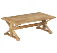 Mesa de centro de madera maciza de mango 110x60x40