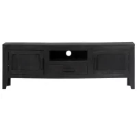 Mueble para TV de madera maciza de mango negro 118