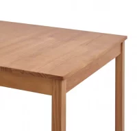 Mesa de comedor de madera de pino marrón miel 180x