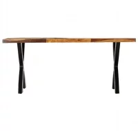 Mesa de comedor de madera maciza de sheesham 180x9