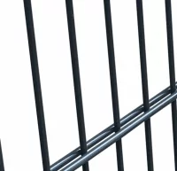 VidaXL Puerta de valla metálica acero gris antraci