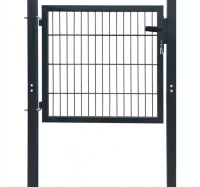VidaXL Puerta de valla metálica acero gris antraci