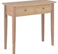 Mesa consola tocador de madera marrón 79x30x74 cm