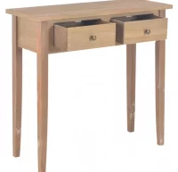 Mesa consola tocador de madera marrón 79x30x74 cm