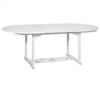 Mesa de jardín madera maciza de acacia blanca 200x