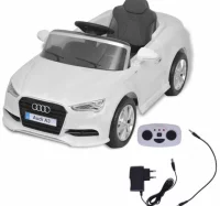 Coche eléctrico con control remoto Audi A3 blanco