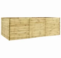 Jardinera de madera de pino impregnada 300x150x96