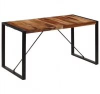 Mesa de comedor 140x70x75 cm madera maciza de shee