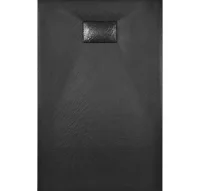 Plato de ducha SMC negro 100x80 cm