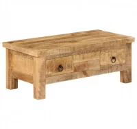Mesa de centro de madera maciza de mango 90x45x35