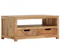 Mesa de centro de madera maciza de sheesham 85x50x