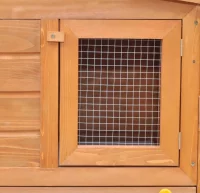 Casa de animales pequeños jaula conejera con tejad