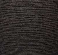 Maceta cuadrada Nature Rib negro 50x50 cm