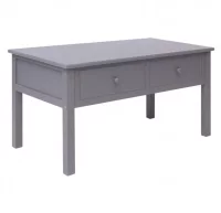 Mesa de centro de madera gris 100x50x45 cm