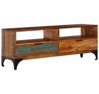 Mueble para la TV cm madera maciza reciclada 118x3