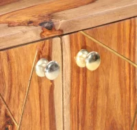 Aparador de madera maciza de sheesham 118x30x75 cm