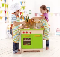 Cocina verde de juguete modelo Gourmet, marca  E31