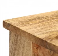 Aparador de madera maciza de mango 75x35x75 cm