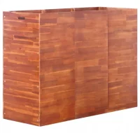Jardinera de madera de acacia 150x50x100 cm