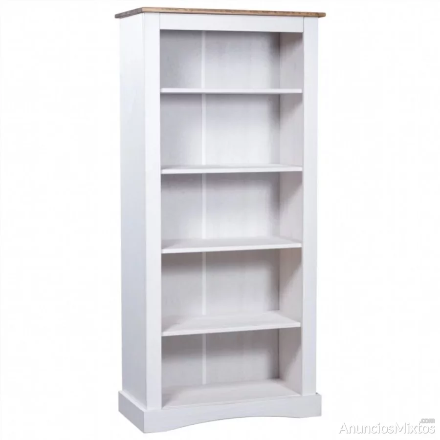 Estante 5 niveles pino mexicano Corona Range blanc