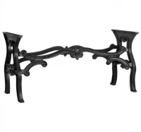 Patas de mesa de comedor de hierro fundido 150x60x