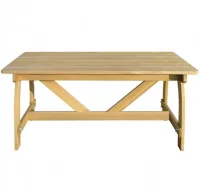 Mesa de jardín de madera de pino impregnada 150x74