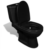 Inodoro WC con cisterna negro