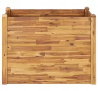 Jardinera de madera maciza de acacia 110x60x84 cm