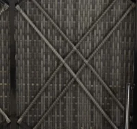 Conjunto de tumbonas 3 piezas ratán sintético gris