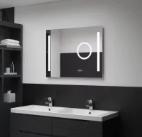 Espejo de pared para baño con LED y sensor táctil