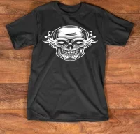 Camiseta caferacer skullflame jbg15