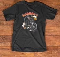 Camiseta caferacer rockabilly lobo jbg17