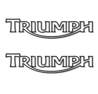 Pegatinas triumph letras negativo rv315