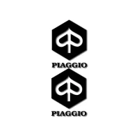 Pegatinas piaggio escudo y letra rv273