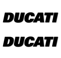 Pegatinas ducati letras rv177