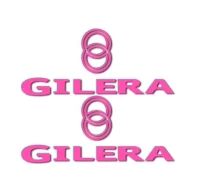 Pegatinas gilera logo letras rv183