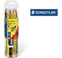 Pack ahorro 12 lápices staedtler + goma + sacapunt