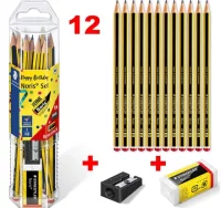 Pack ahorro 12 lápices staedtler + goma + sacapunt